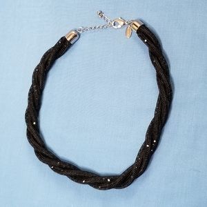 The Limited Glittery Twisted Beaded Choker